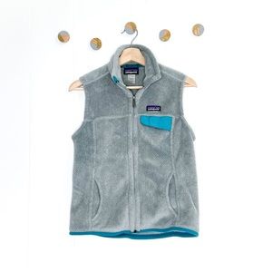 Patagonia Retool Fleece Vest Grey Teal Gray
